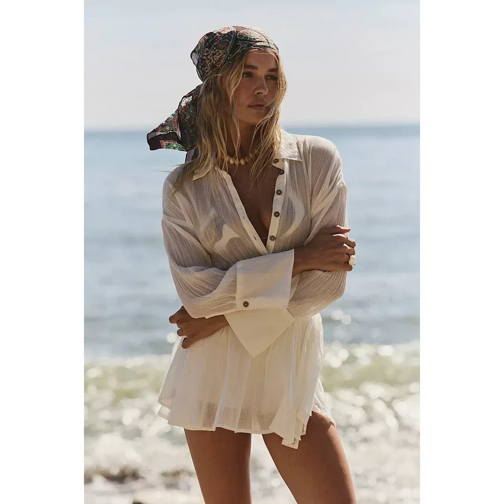Free People Free-est Linden Romper Women's Dress Flowy Trendy Cotton M 288880